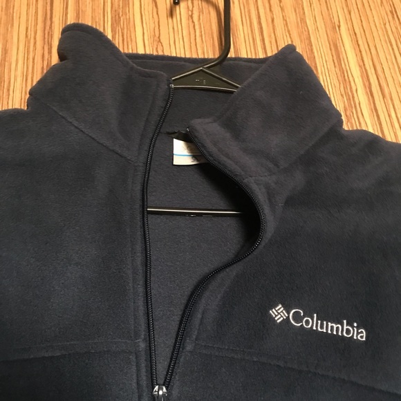 Blue Columbia XL Fleece Zip Up Jacket - Picture 2 of 7